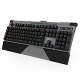 KM16 Aluminum Cover Mechanical Gaming Keyboard with Plamrest